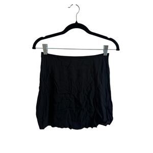 Reformation Black Mini Skirt Sz 6 Viscose Rayon Blend Short Lightweight